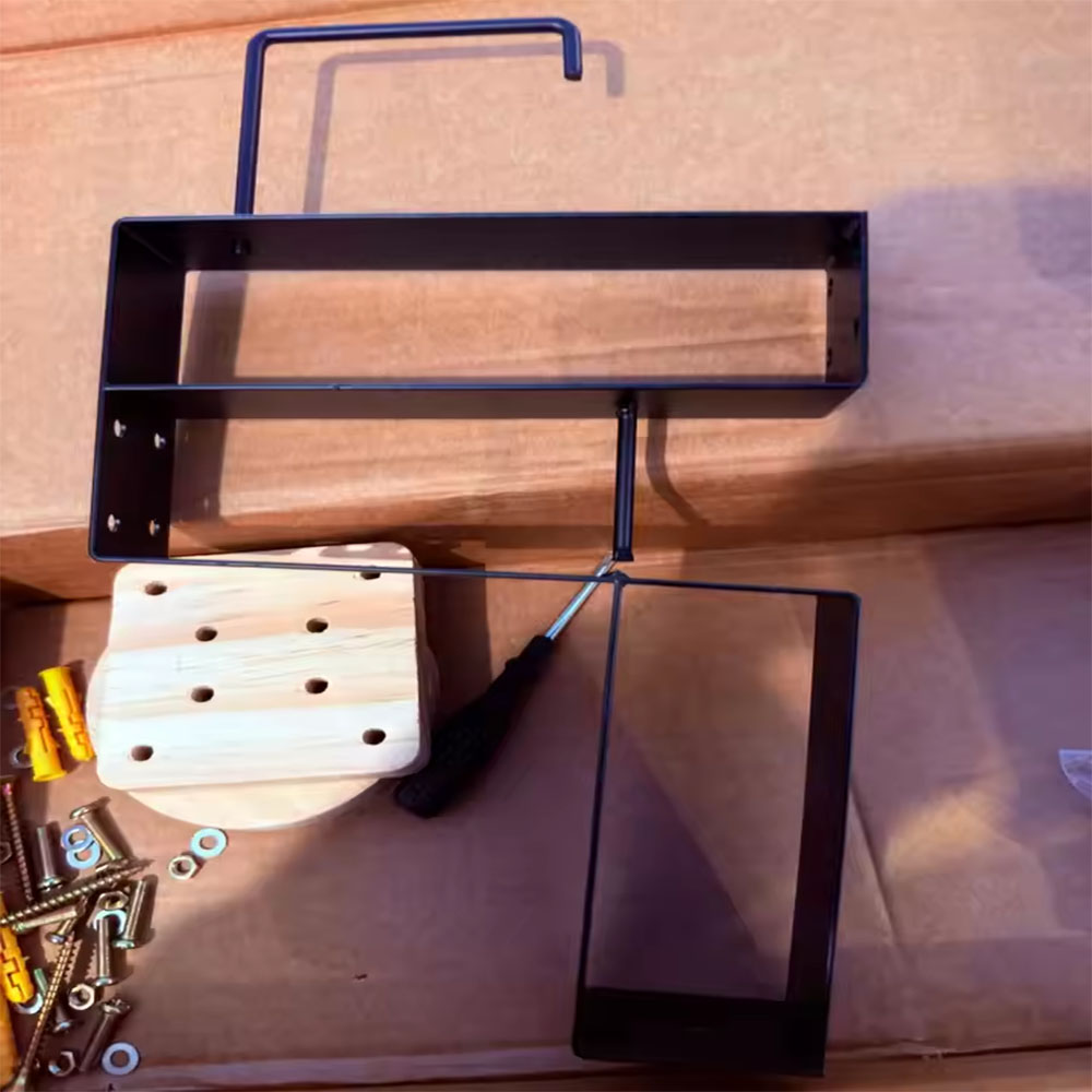 Sports Equipment Holder - 木製オートバイヘルメットホルダー壁掛けフックディスプレイラック、スポーツ用品収納オーガナイザー、ホームジム用スタンド
