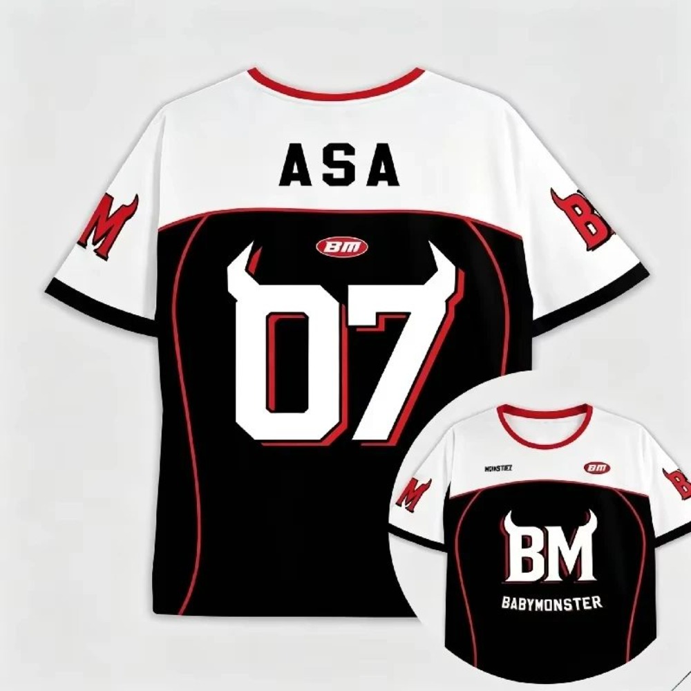 Sports Equipment Jersey - ファッション新作 BABYMONSTER スポーツジャージ Y2K メンズ レディース