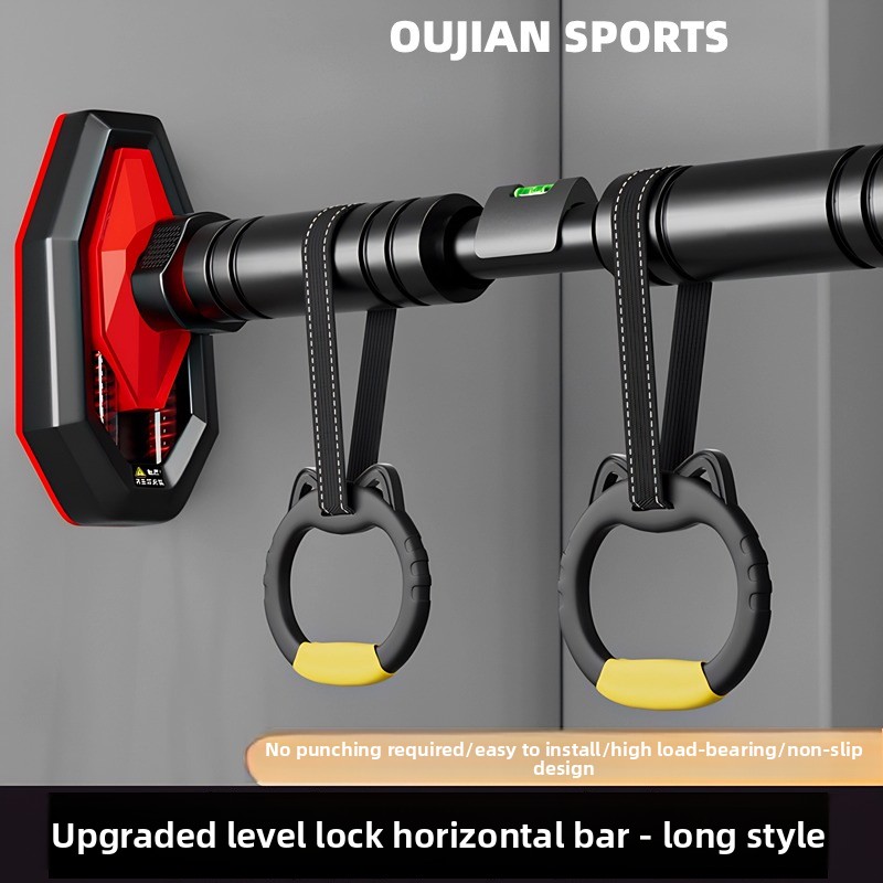 室内用ドア枠マウント式懸垂バー、穴あけ不要、吊り下げリング付 - Sports Equipment Companies のレビューと価格