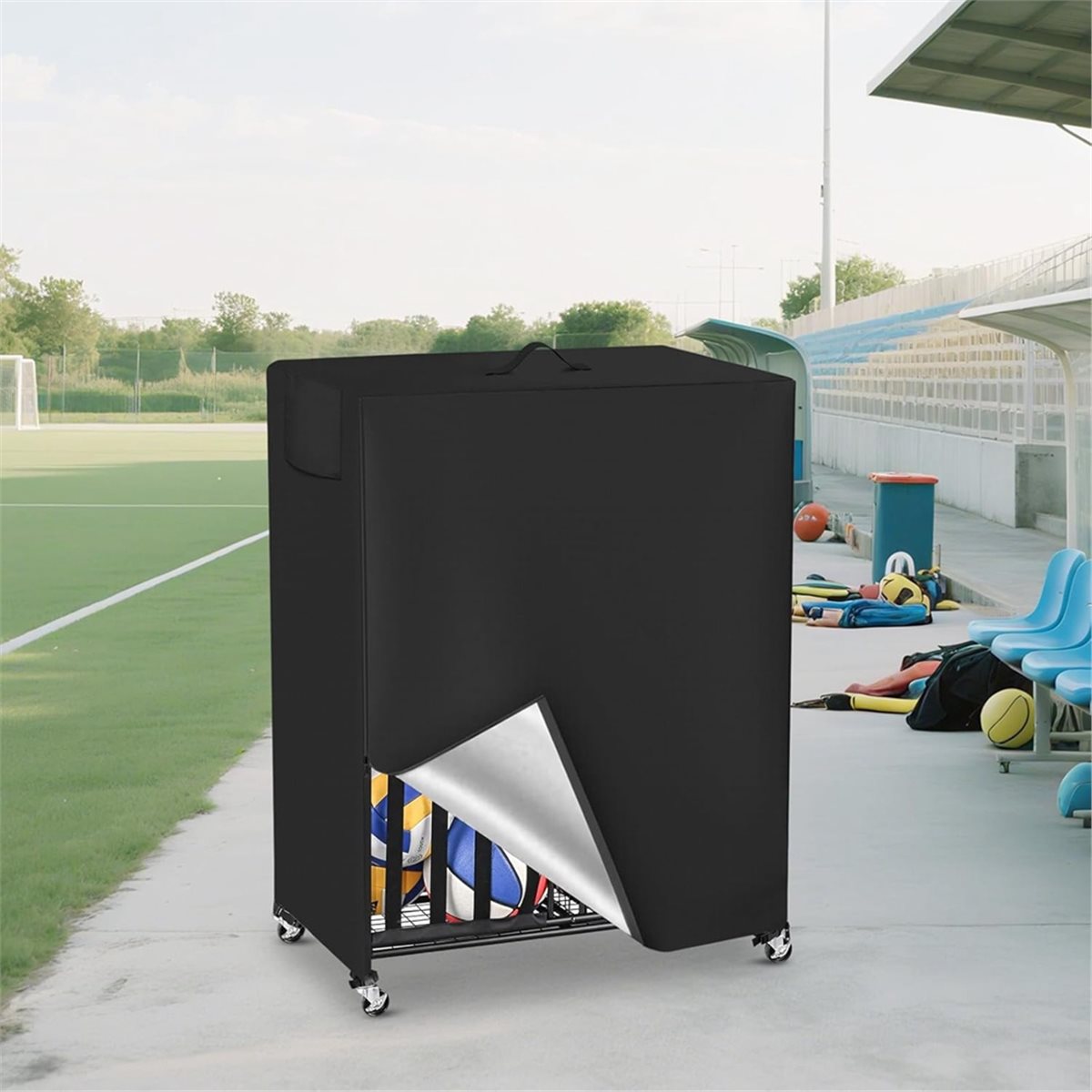 バスケットボールラックカバー ガレージ スポーツ用品オーガナ - Sports Equipment Garage Storage のレビューと価格