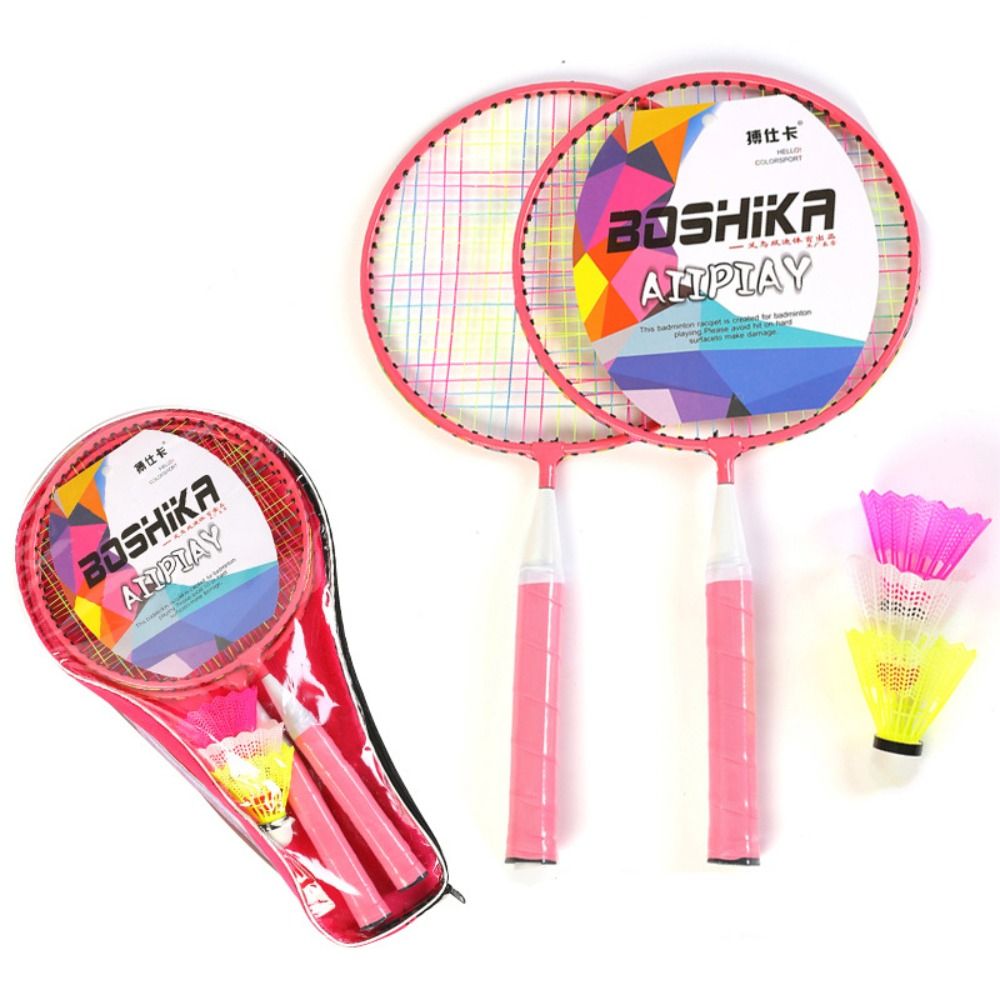 鉄合金子供用バドミントンラケット軽量ファミリーゲームおもちゃ - Sports Equipment Badminton のレビューと価格