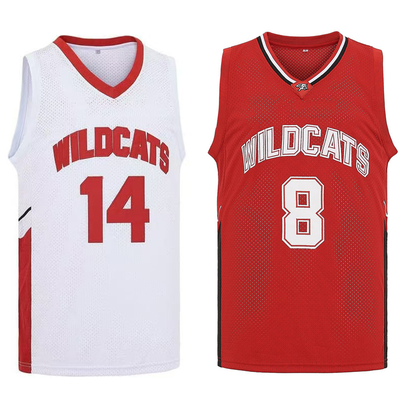 映画「ワイルドキャッツ」高校 # 14 トロイ・ボルトン # - Sports Equipment Jersey のレビューと価格