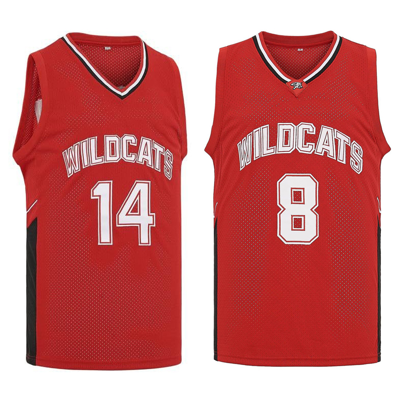 映画「ワイルドキャッツ」高校 # 14 トロイ・ボルトン # - Sports Equipment Jersey のレビューと価格