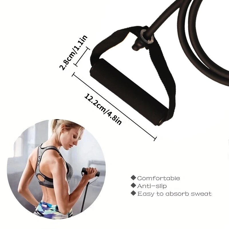 ハンドル付きレジスタンスバンド、エクササイズバンド、男性女性 - Sports Equipment Club のレビューと価格
