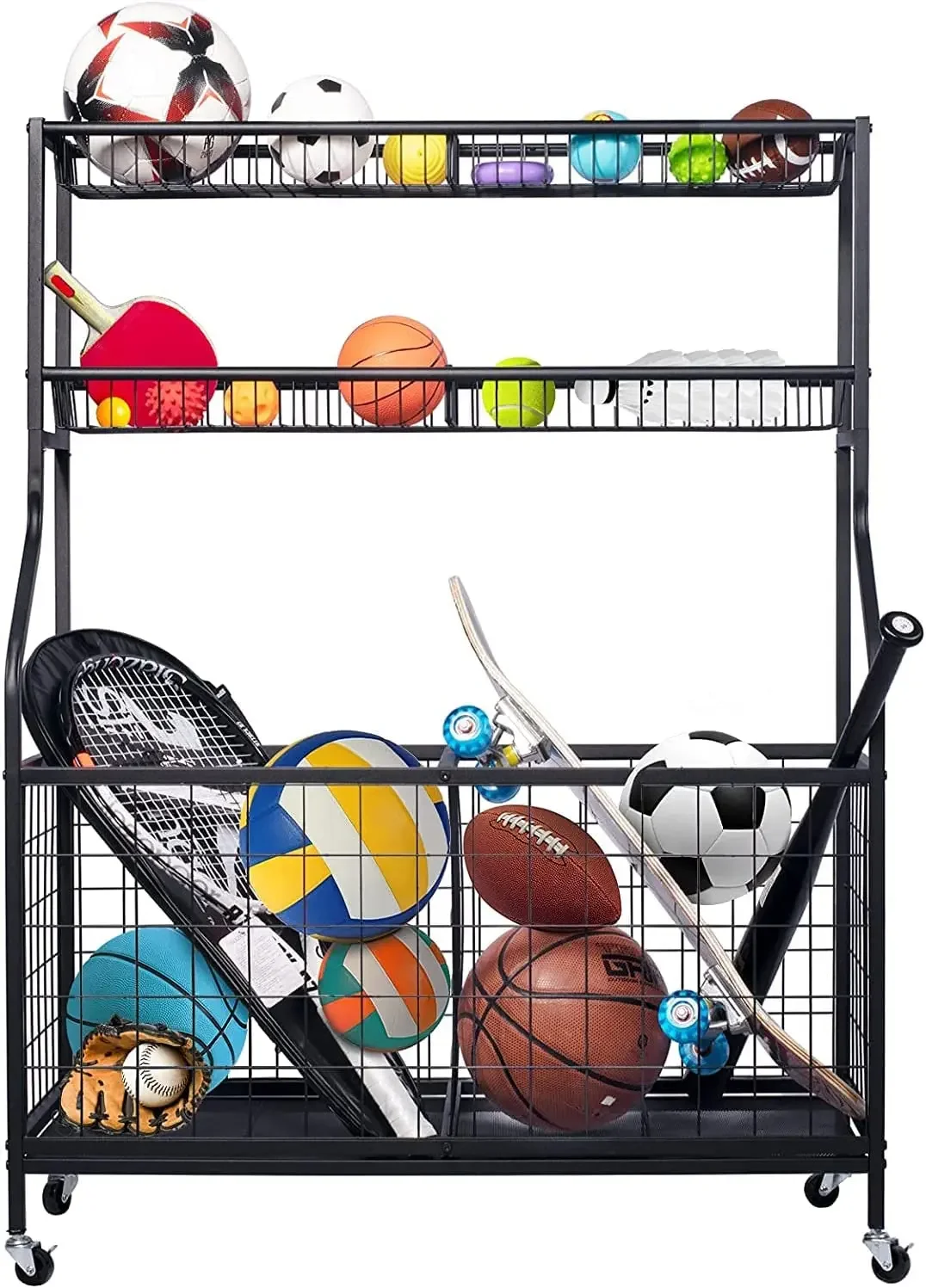 2026年版ガレージスポーツ用品収納オーガナイザー（バスケッ - Sports Equipment Garage Storage のレビューと価格