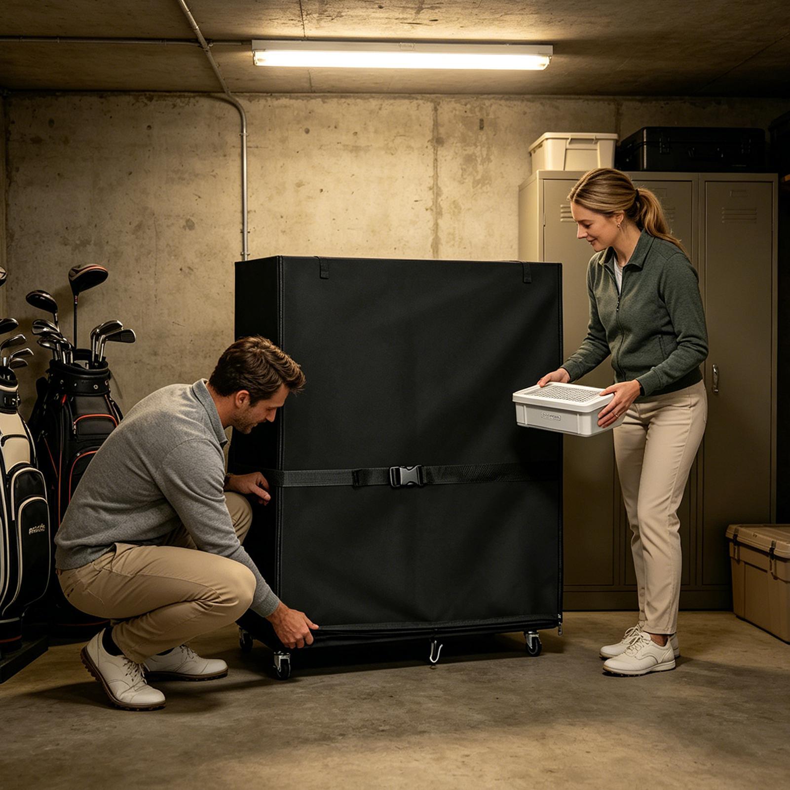 ゴルフバッグ収納カバーオックスフォード防塵防水ガレージオーガ - Sports Equipment Garage Storage のレビューと価格