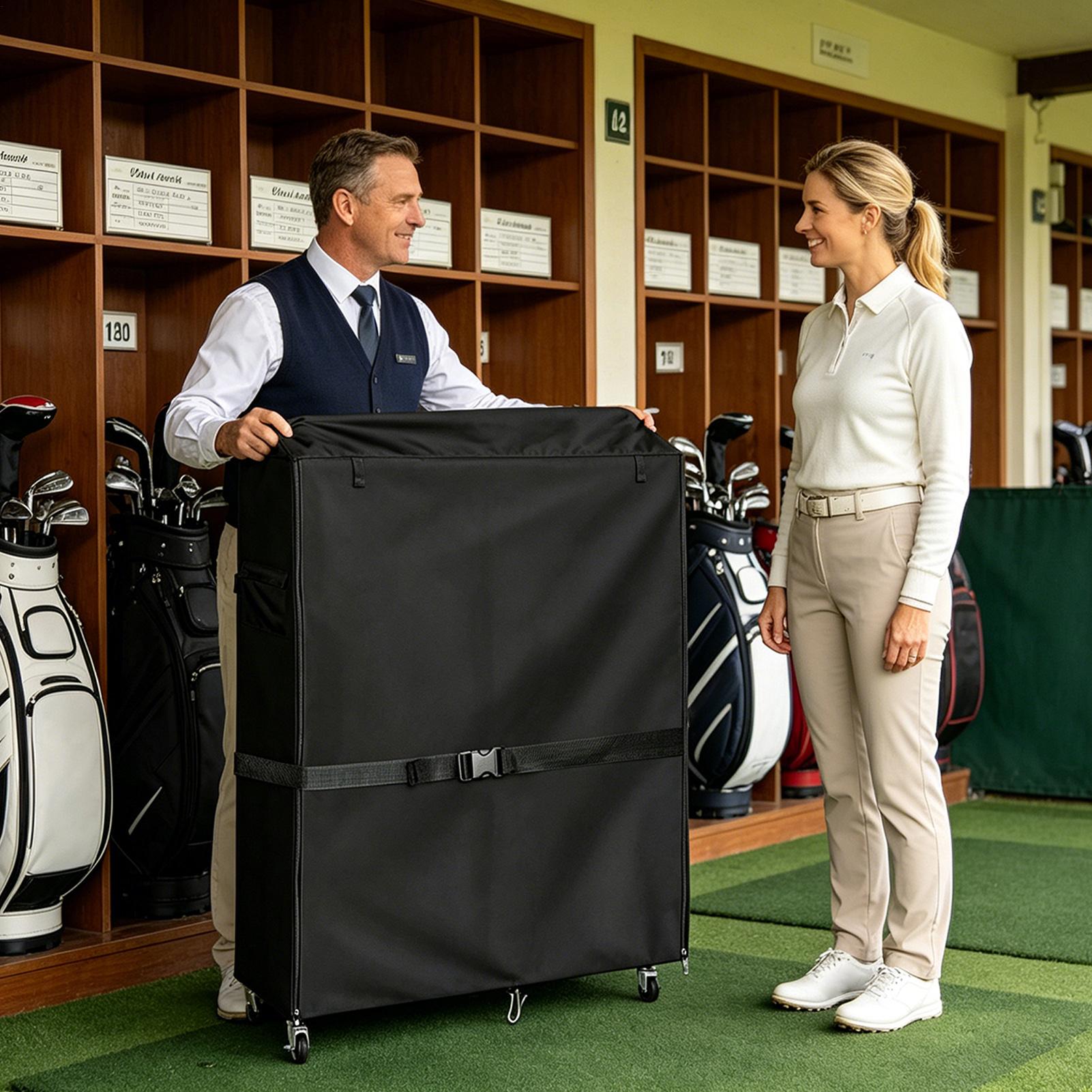 ゴルフバッグ収納カバーオックスフォード防塵防水ガレージオーガ - Sports Equipment Garage Storage のレビューと価格